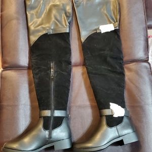 Flat boots  thigh high